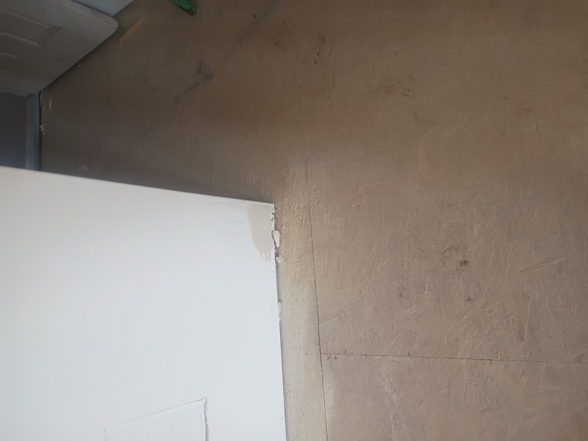 Space before framing and drywall work