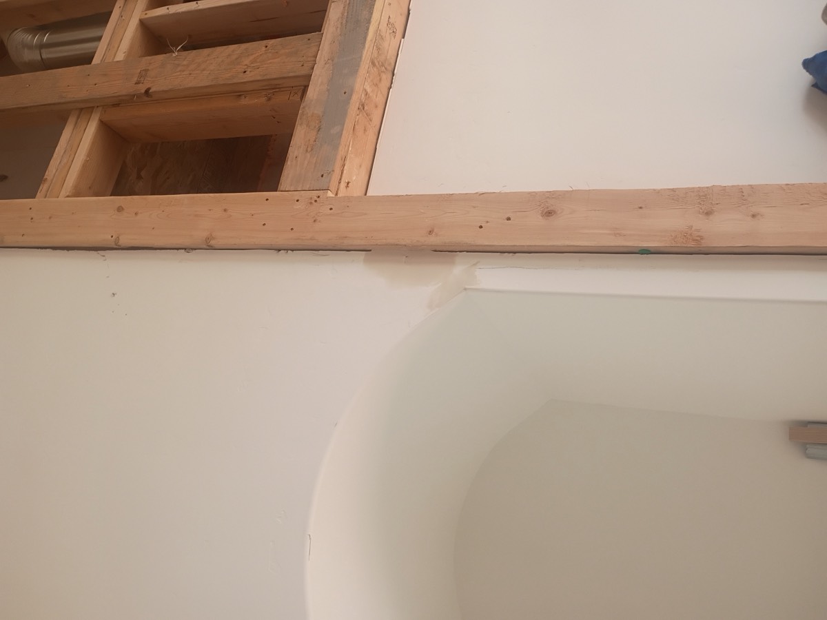 Framing and drywall work in progress